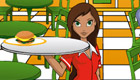 Jeu de serveuse avec Lea Jeux de cuisine : Jeu de serveuse avec Lea