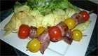 recette : Mini-brochettes de saucisses